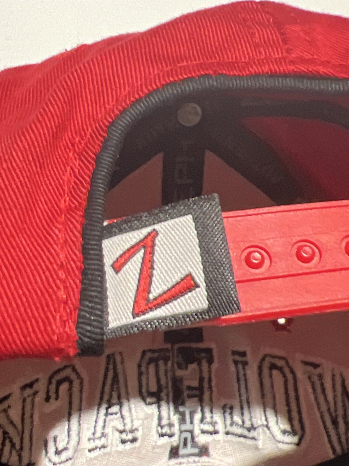 NC State Wolfpack Hat Cap Red Snapback Zephyr Emb… - image 8