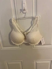 BRAND NEW WOMEN SIZE 36A AUDEN LACE PUSH-UP COMFORT WIRE PLUNGE BRA