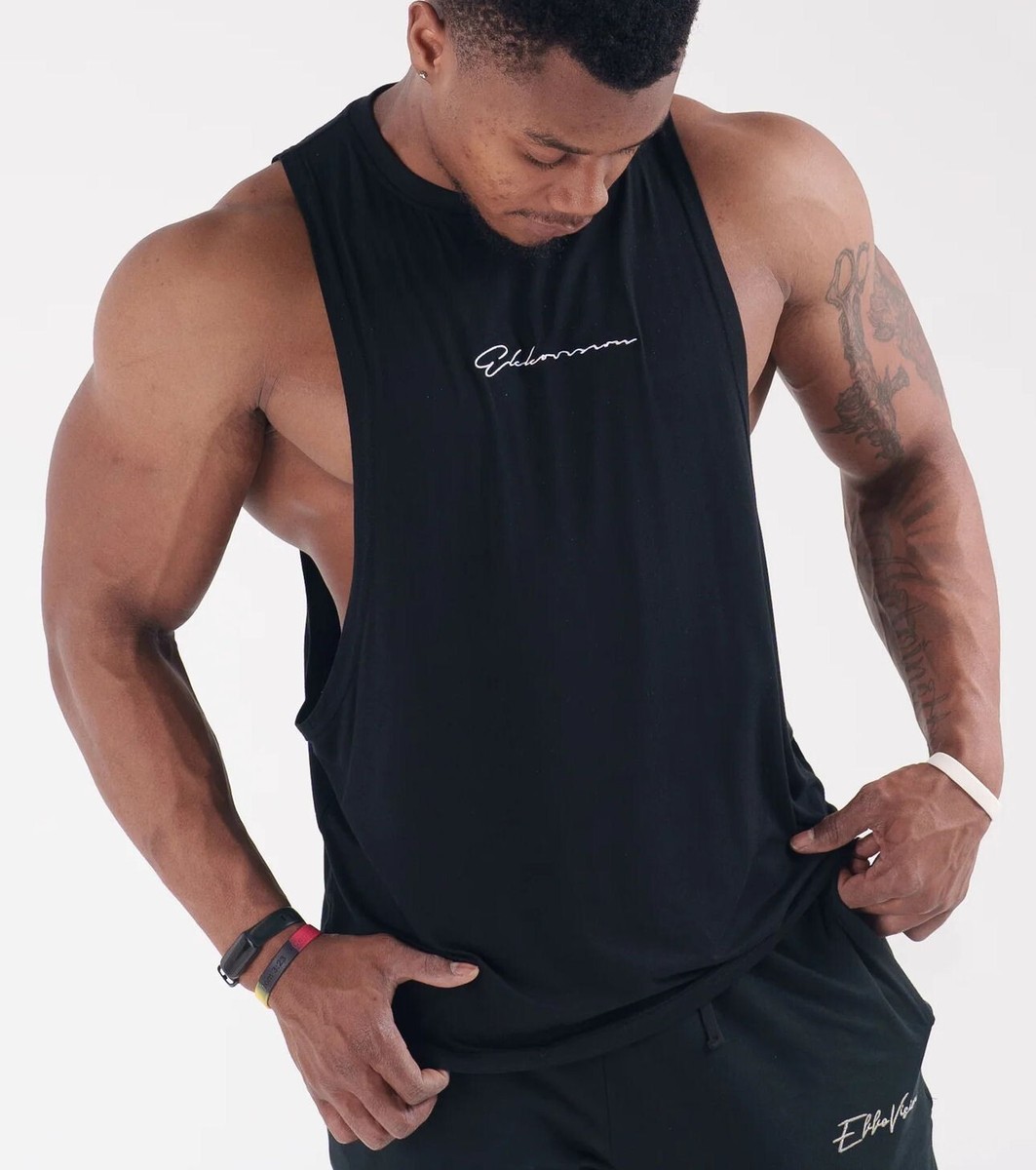 Men's EkkoVision Ekko Signature Cut Off Tank Top - Black