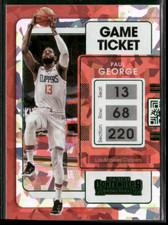 2021-22 Panini Contenders - Game Ticket Green Ice Paul George #32