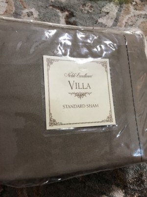 One Noble Excellence Villa Prima Standard Sham Taupe New