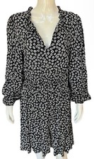 Karen Kane $198 Long Sleeve Tiered 100% Viscose Dress Size M New With Tags NWT