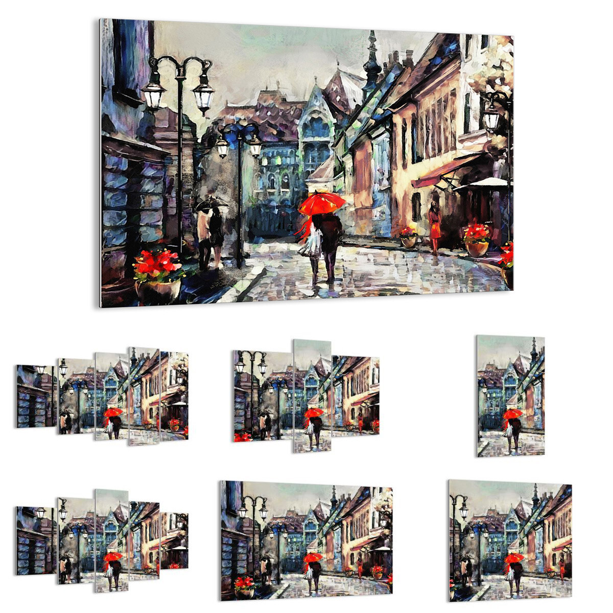 IMAGE SUR VERRE Tableau ville rue maison 3940 FR IMAGE SUR VERRE Tableau ville rue maison 3940 FR