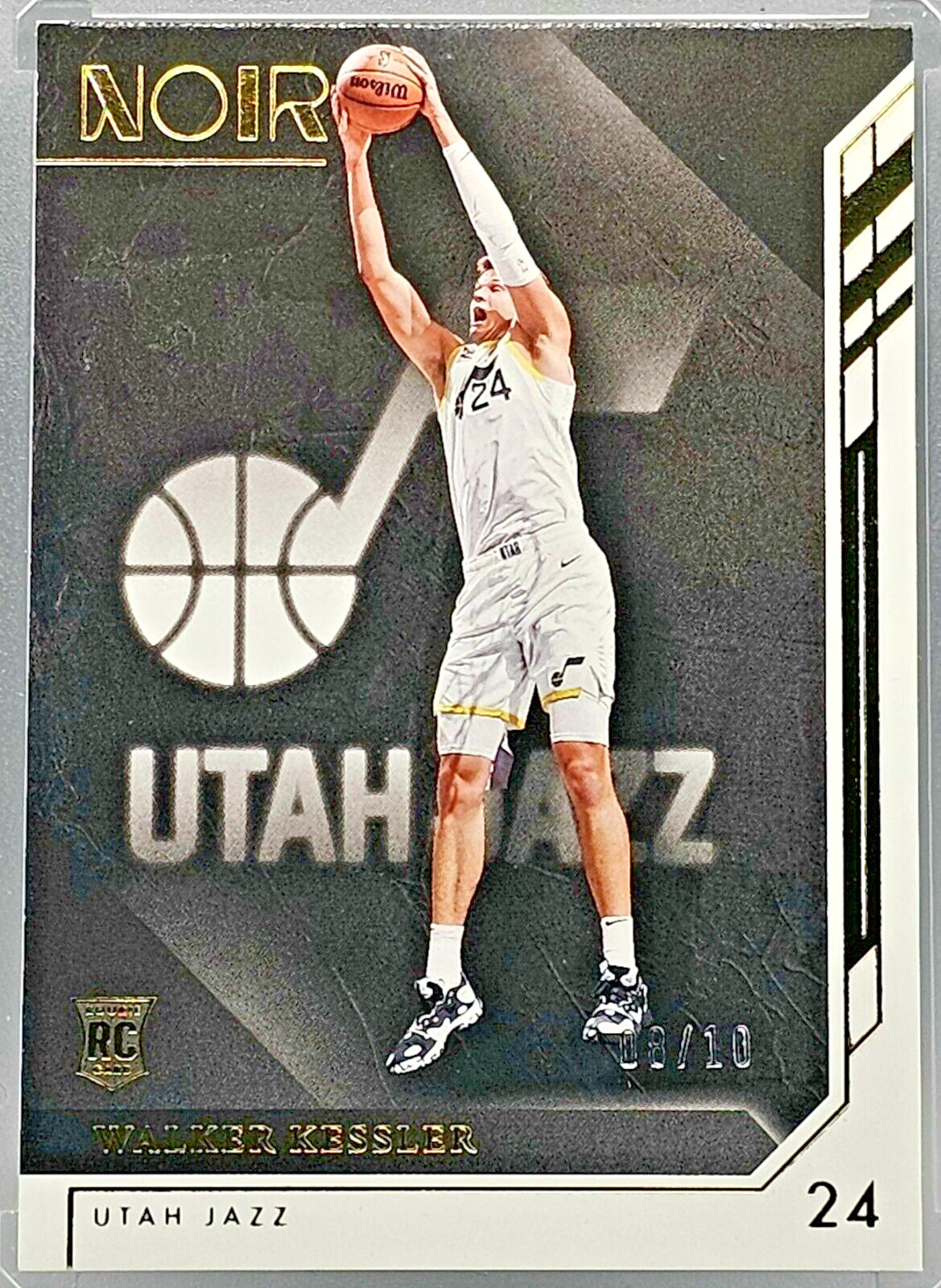 Walker Kessler RC 2022-23 Panini Noir ASSOCIATION EDITION #162 SSP Gold /10