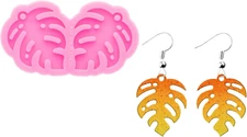 Leaf Shape Resin Earring Mold Silicone Resin Jewelry Molds DIY Epoxy Resin Casti