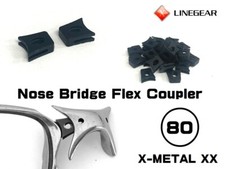 LINEGEAR Nose Bridge Flex Coupler for Oakley X-Metal XX - 2 pcs NBFC80-BK