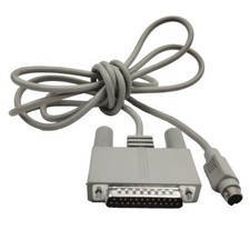 Vintage Apple Macintosh Mini DIN-8 Pin Male To DB-25 Pin Male Cord Cable