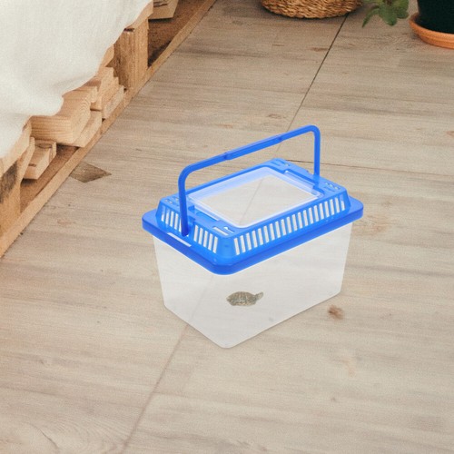 Portable Fish Tank with Lid Child Turtle Small Reptile Plastic Storage Tanks - 第 6/12 張圖片