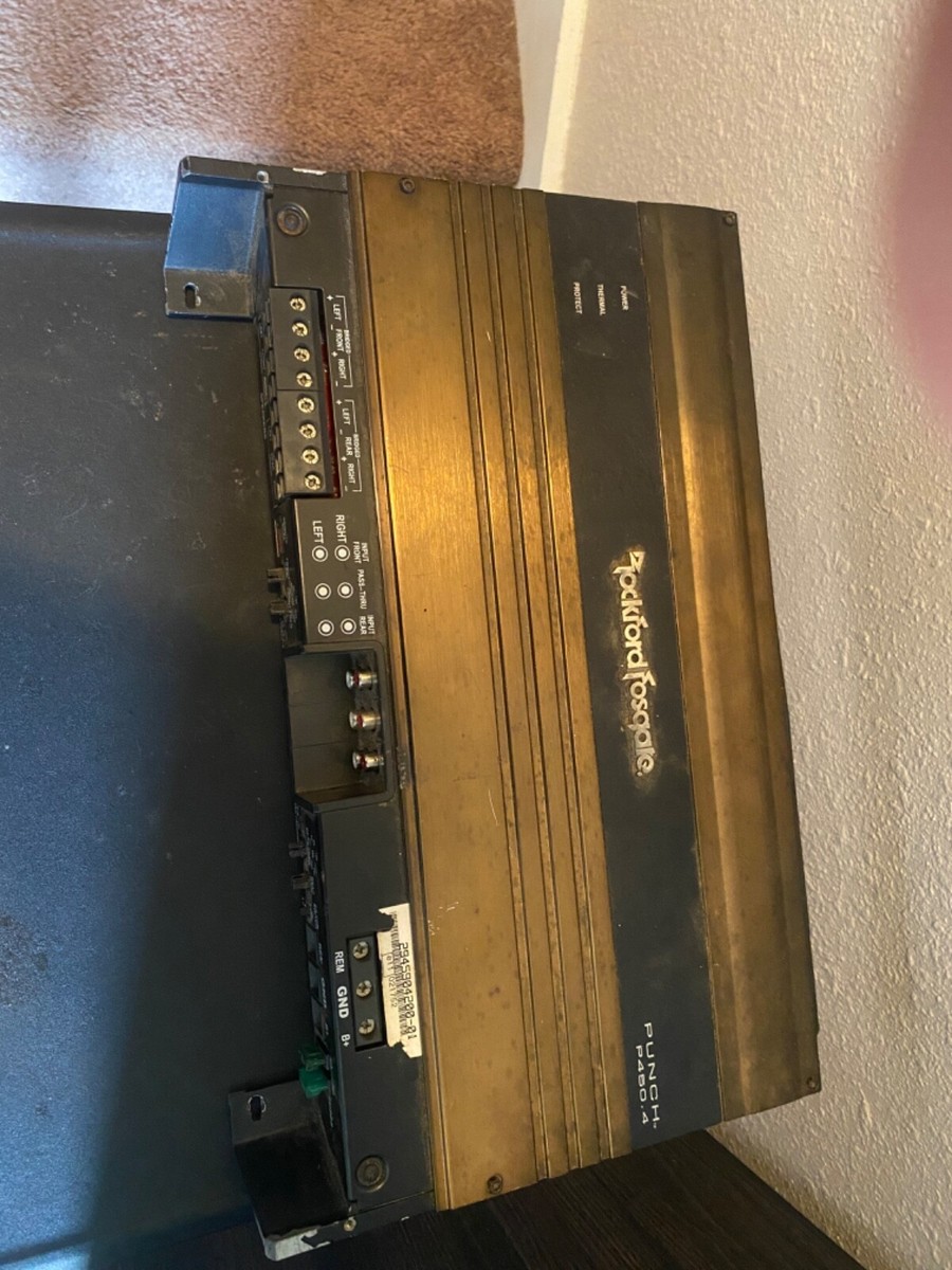 ロックフォード アンプ PUNCH P450.4 4ch Rockford Fosgate Punch P450.4 4-channel car amplifier 60
