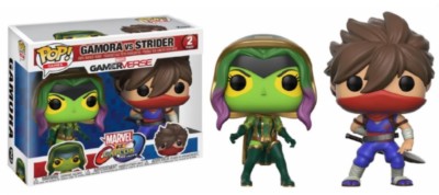 MARVEL VS CAPCOM Figur GAMORA VS STRIDER ''POP'' 10cm FUNKO