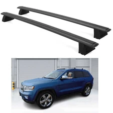 For Jeep Grand Cherokee 2011-2022 Cross Bar Roof Rack Side Rail Luggage Carrier