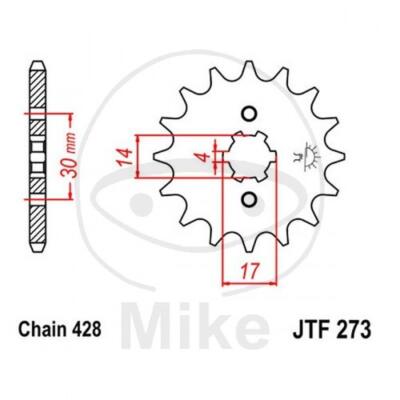 Ritzel 16 Zähne Schritt 428 726.00.87 beta Minicross 107 R107 2007-2008