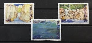 ALBANIA #2647-2649. EUROPA (WATERFALLS).  MNH