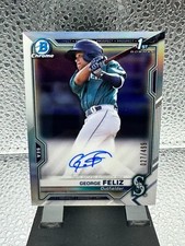 2021 Bowman Chrome George Feliz 1st Bowman Auto Refractor /499