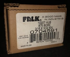 New-Open Box Falk 0704591 1020T Hub .875 Bore 3/16 x 3/32 KW