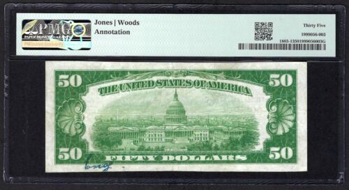 🇺🇸 CO 1929 $50 ♚♚BOULDER, COLORADO♚♚ PMG CHOICE VERY FINE 35 HARD TO FIND! - Picture 3 of 3