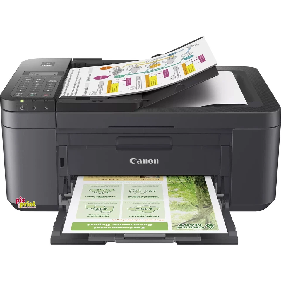 STAMPANTE MULTIFUNZIONE CANON PIXMA TR4755i INKJET A COLORI NUOVA WI-FI + USB - Immagine 2 di 4