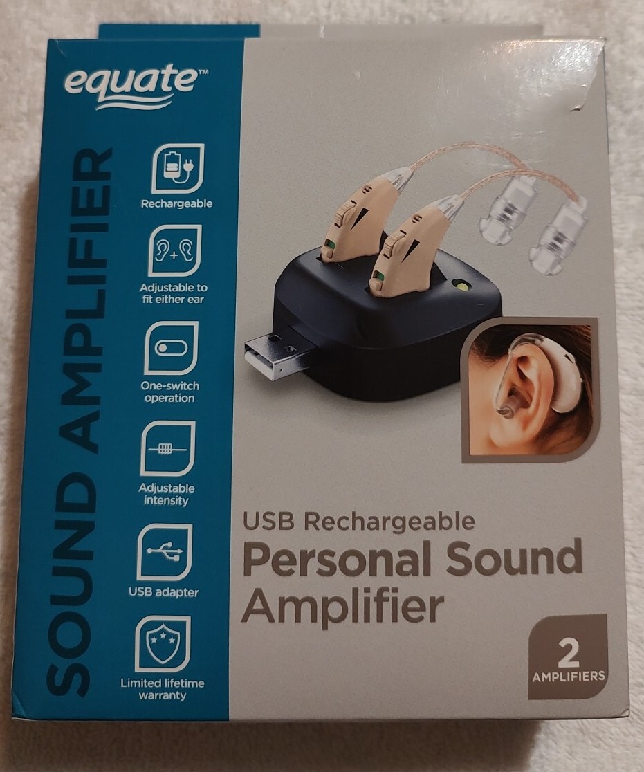 Equate USB Rechargeable Digital Hearing Amplifier for sale online eBay