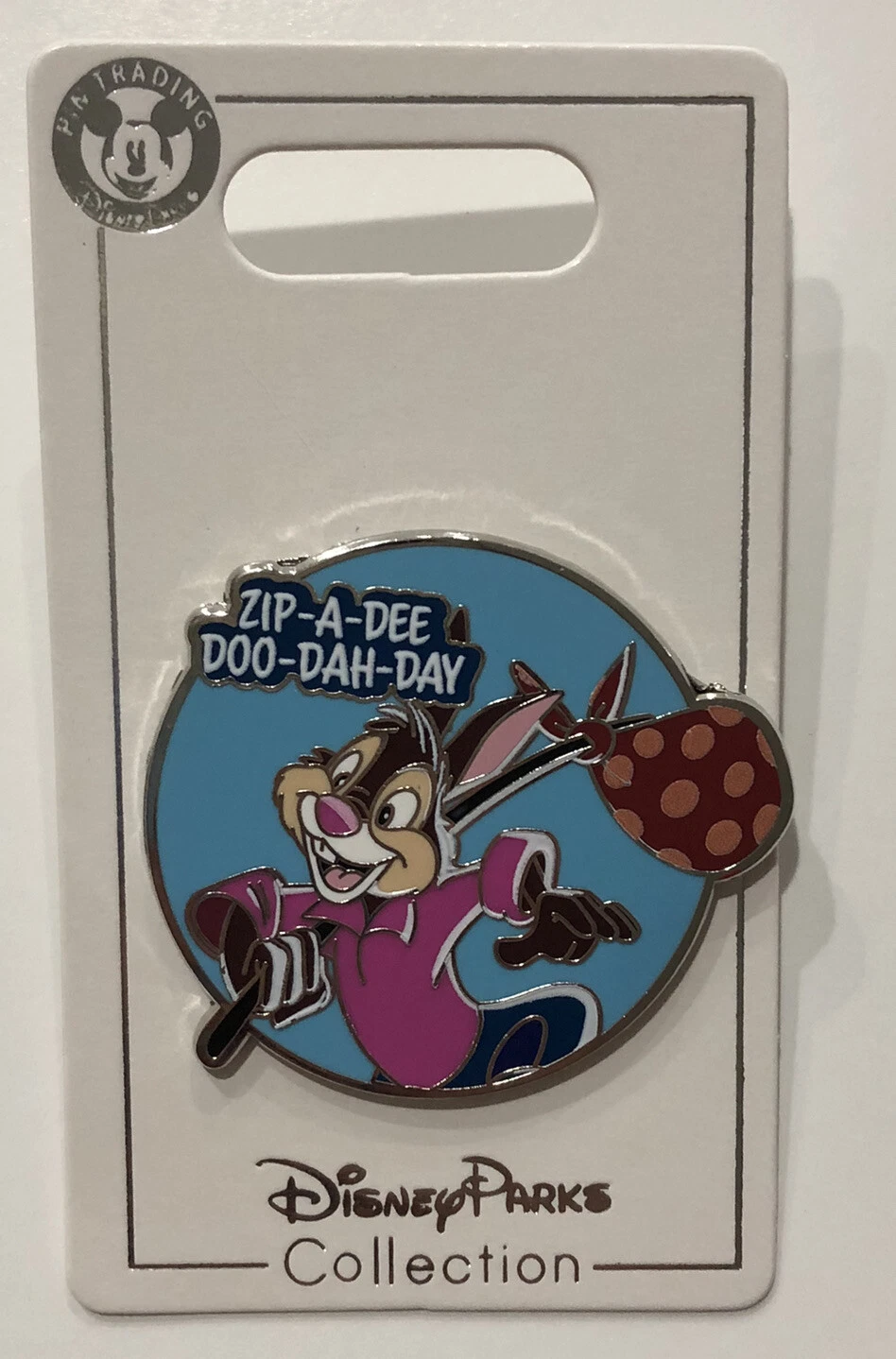 Disney Splash Mountain Pin New Brer Rabbit Zip-A-Dee-Doo-Dah-Day Quote Ride