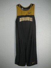 NIKE UM University of MISSOURI Mizzou Tigers Wrestling? Singlet Shirt USED XL