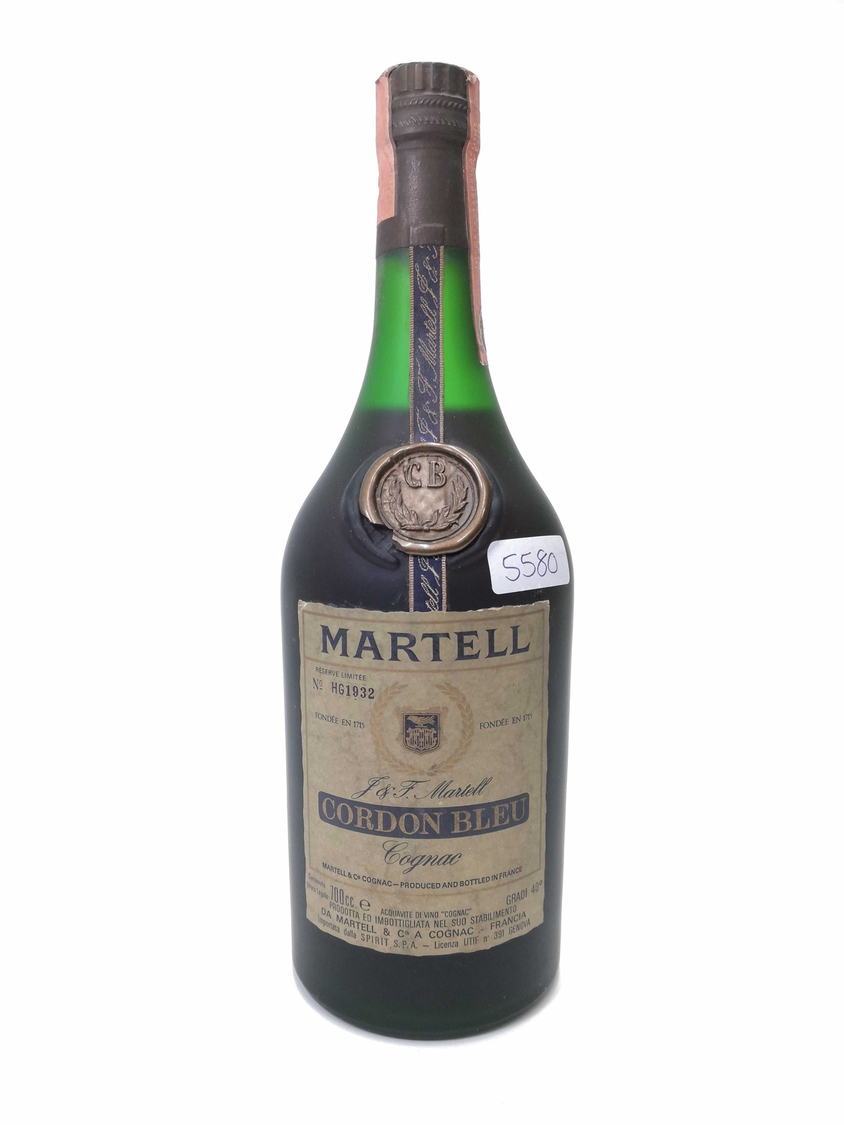Vintage Bottle - Martell Cognac Cordon Bleu 0,70 lt. - COD. 5580