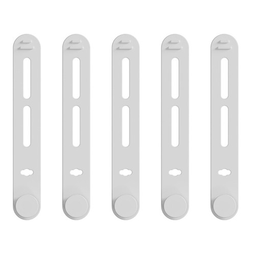 5Pcs Adjustable Silicone Cable Organizers Ties Reusable Wire Storage Band - Picture 19 of 30