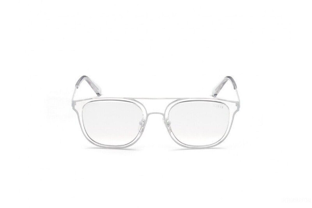 Квадратная оправа солнцезащитных очков Guess GU6981 22C из белого и прозрачного пластика 54-21-150 19090₽
