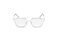 Guess GU6981 22C White  Clear Plastic Square Sunglasses Frame 54-21-150