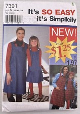 SIMPLICITY 7391 MISSES CHILDS ITS SO EASY JUM...