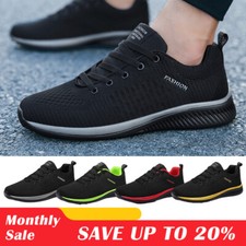 UK Mens Running Trainers Sport Sneakers Walking Shoes Casual Sports Shoes Gym UK