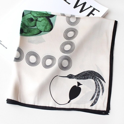 Bufanda de seda Jeelow 100 % morera pequeño cuadrado para mujer bolso envoltura para el cabello pañuelo - Imagen 24 de 42