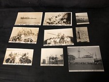 Vintage World War 2 black and white pictures Soldiers Ships Lot of 15 photos