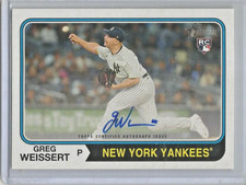 Greg Weissert 2023 Topps Heritage Autograph Rookie
