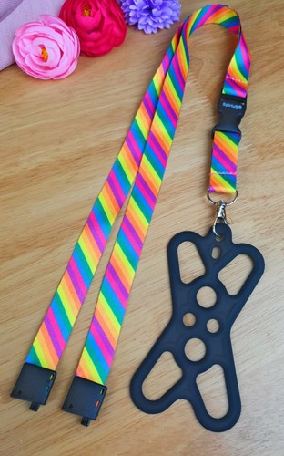Spirius Mobile phone silicone lanyard belt neck bracelet necklace clip set - 第 10/180 張圖片