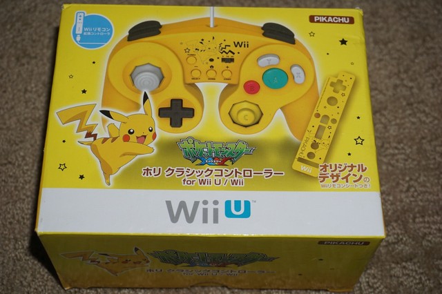 Hori Nintendo Wii U Classic Controller Pokemon Pikachu Japan For Sale Online Ebay