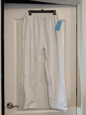 White Medical Scrubs Pants The Scrub Co size small- 2 normal side pockets