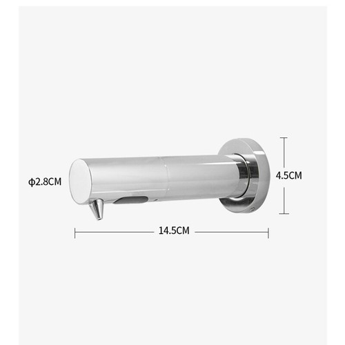 Wall Mounted Bathroom Chrome Soap Dispenser+Automatic Sensor Faucet+Hand Dryer - Picture 11 of 14
