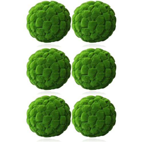  6 Pcs Tufting Artificial House Plants Vase Filler Moss Balls - Picture 1 of 12