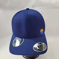 110 One Ten Flexfit Men's Baseball Cap Hat Hook & Loop Blue