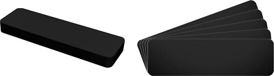 (30) CD Disc Jewel Case Shelf Index Divider Cards - 2''x6-3/4'' - Black Eco 20mil