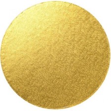 ORO Cartoncino Torta di Natale Cartoncino Rigido Rotondo 8' 8inch Stand Forte 3mm 3PK