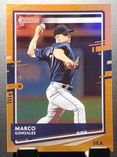 2020 Donruss #182 Marco Gonzales MARINERS Orange Foil baseball card⚾️EX/NM