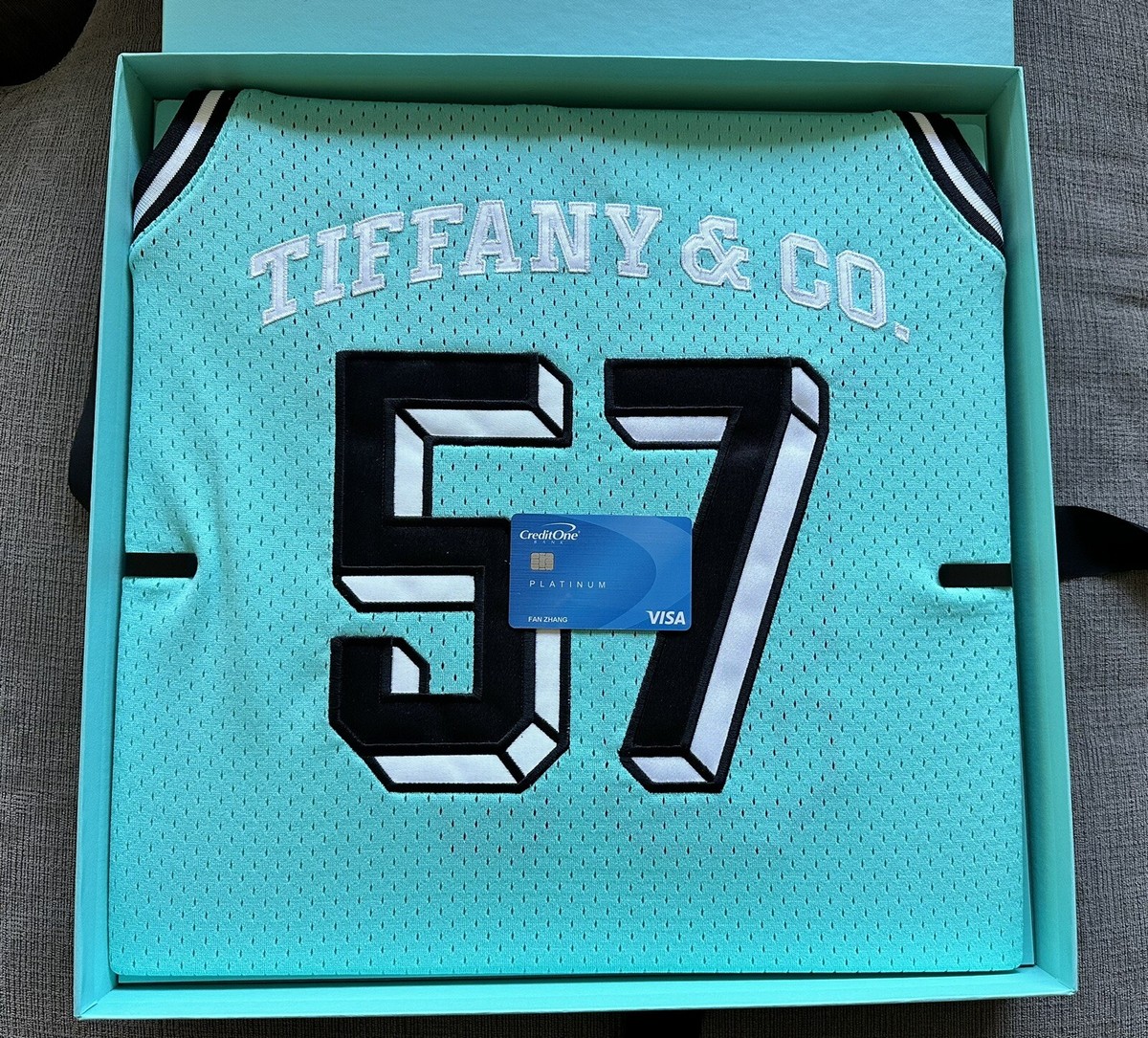 Tiffany Co x Mitchell & Ness Basketball Jersey Tiffany Blue - Size