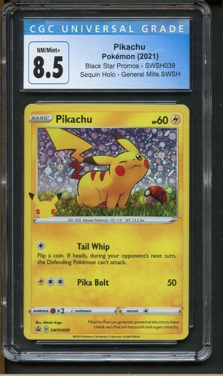Pokemon Pikachu 2021 General Mills 25th Anniversary Holo Promo