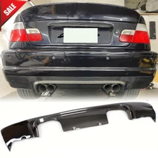 For BMW 3 Series E46 M3 Coupe 2000-2006 Carbon Fiber Rear Bumper Diffuser Lip