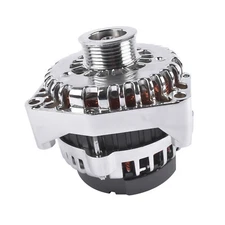LS Truck 220A AD244 Chrome Alternator for Silverado Sierra 4.8 5.3 6.0 1999-2006