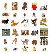 Personalized Address labels Cute Dogs (D 1)