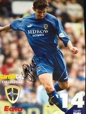 Gareth Whalley Cardiff City Signed Echo Collector Card (A4)