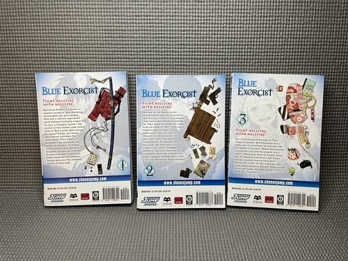 Blue Exorcist Volumes 1,2 And 3 Manga Paperback Book Bundle - Picture 3 of 3