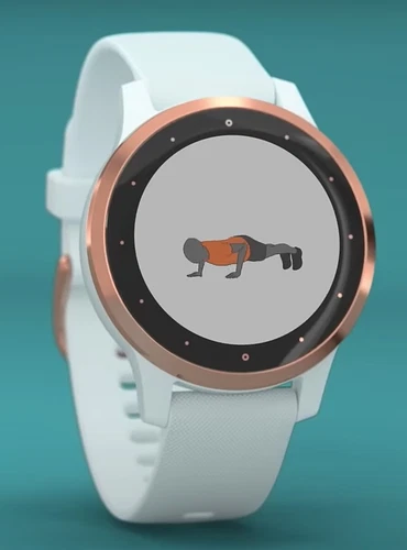 Garmin Vivoactive 4s GPS Smartwatch - White/Rose Gold